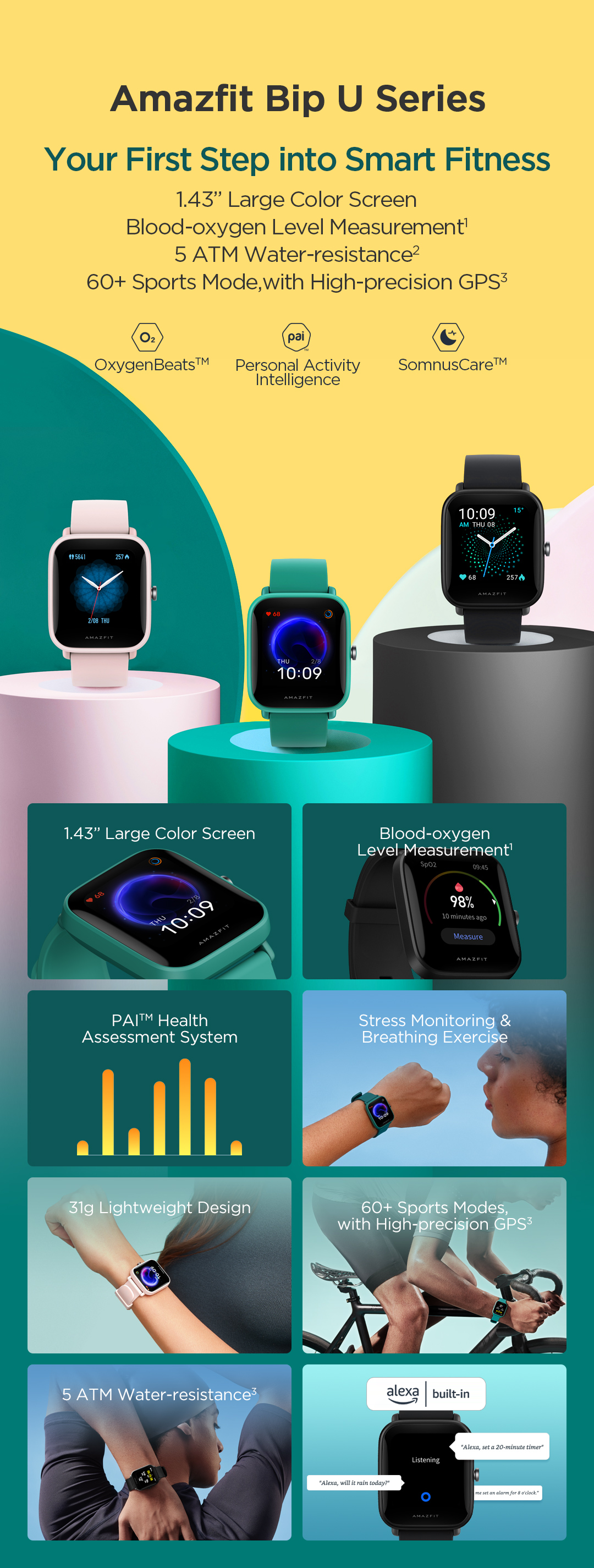 Amazfit Bip U | Your First Step Into Smart Fitness