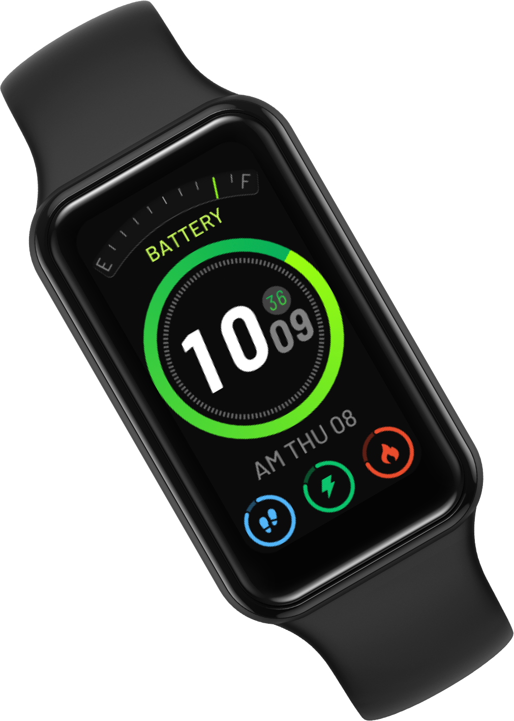 Reloj Inteligente Smartwatch Amazfit Band 7 Negro Sumergible Bluetooth  Smartband